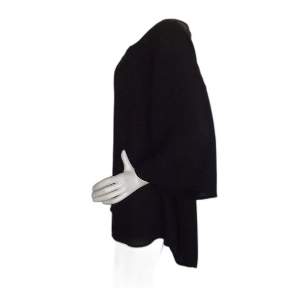 TORRID Top, 3/4 (3x/4x), Lace/Drop Back, Black, Lace insert, Bell sleeves - Picture 10 of 13